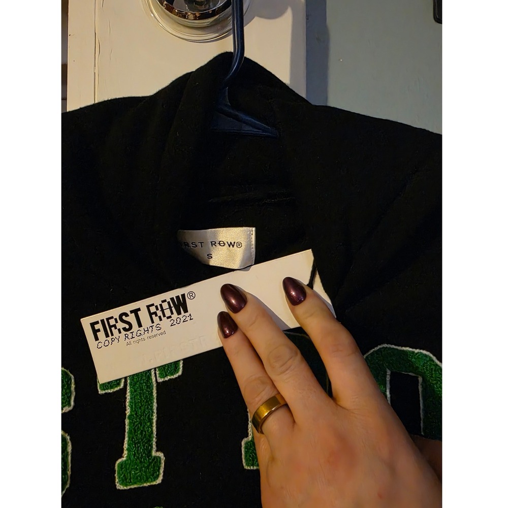 FIRST ROW Black Graphic Hoodie Art Dept
